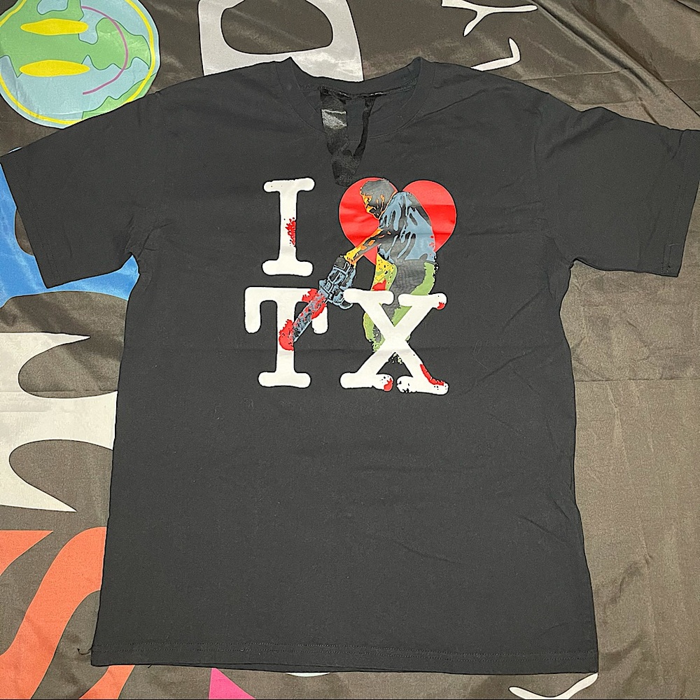vlone x texas chainsaw massacre tee